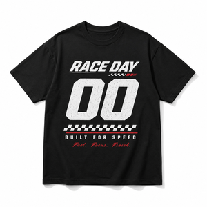 Camiseta Unisex Vintage para Fanáticos de Carreras, con Estampado de Número de Carrera y Gráfico de Bandera a Cuadros - Product Image 4