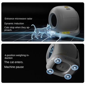 Lettiera Intelligente per <span class=keywords><strong>Gatti</strong></span> con Pulizia Automatica, Toilette Completamente Chiusa Anti-Ingombro, Vasca di Grandi Dimensioni, Controllo Remoto WIFI - Product Image 4