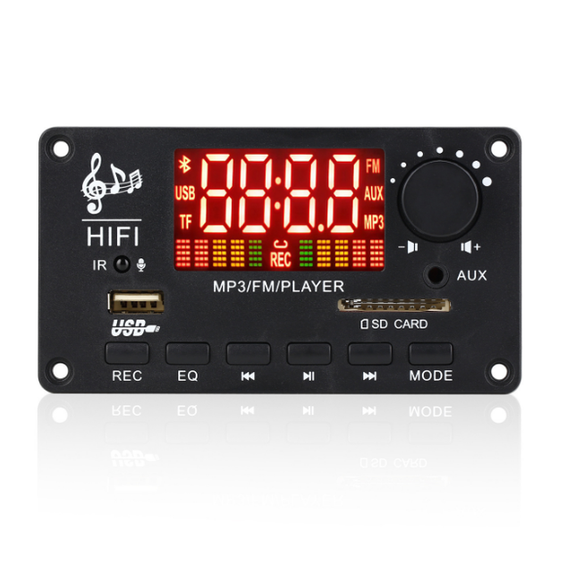 2*50W amplifier MP3 decoder board with call recording mp3 decoder board 12v