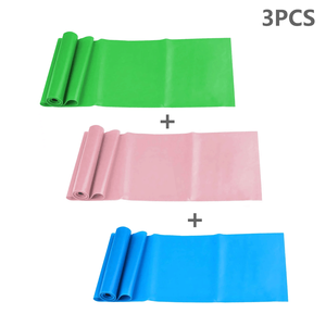 Hoge Elastische Weerstand Band Tpe Yoga Fitness Workout Lange & Brede Weerstand Handvat Banden Multi Color - Product Image 4