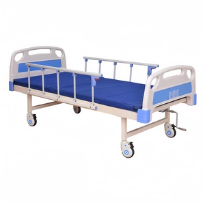 Promo Terbatas Tempat Tidur Perawatan Medis Klinik dan Rumah Sakit Manual 1 Fungsi Engkol Tunggal Dapat Dipindahkan Berbahan Logam <span class=keywords><strong>ABS</strong></span> Baja - Product Image 3