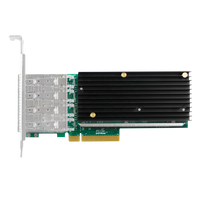 PCIe x8 10Gbps 4-port SFP + kartu jaringan berdasarkan chip XL710 kartu Lan