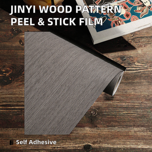 Papel Adhesivo Decorativo Jinyi Moderno de PVC de 2 Mil, con Relieve, 45cm, 60cm, 1.22m, para Muebles, con Patrón de Madera - Product Image 2