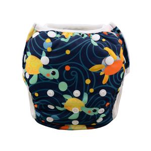 ALVABABY Schwimm windel für Baby & Kleinkind Druckknöpfe Verstellbare wieder verwendbare wasch bare Mode Mädchen Jungen Schwimm windel für Schwimmunterricht - Product Image 1