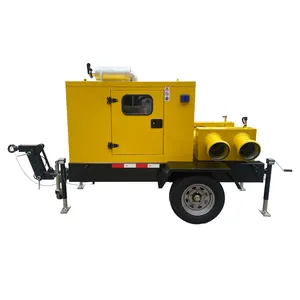 moveable low noise diesel engine pump two wheel manufacturers direct cheap price