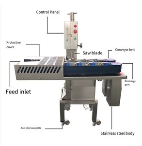 Pig's Trotter & Foot Half-Cutting <b>Machine</b> Pig Leg Half-Cutting Device Motor As Core Component - Product Image 2