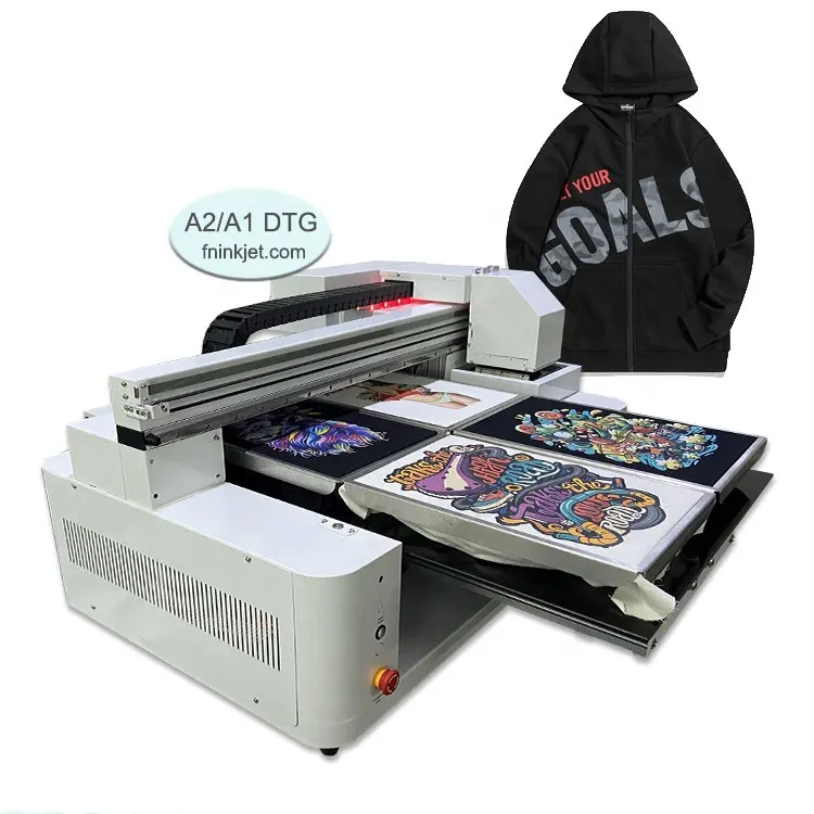 Melhor Preço de Alta Qualidade A3 A2 A1 Tamanho Impressoras de Tecidos para Venda Digital Garment Printer Dual XP600 Heads DTG Printer for T-shirt