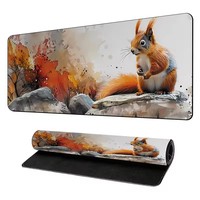 Tapis de bureau de jeu XXL personnalisé OEM, imperméable, en caoutchouc naturel épais, écologique, carré, en stock pour ordinateur de bureau