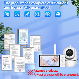 Bán Sỉ Không Dây 5 Inch Video Bé Màn Hình Hồng Ngoại Tầm Nhìn Ban Đêm Video Nanny Babyphone HD Bé Màn Hình Với Máy Ảnh Và Âm Thanh - Product Image 4