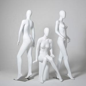 Venta al por mayor de alta gama señora tienda maniquí blanco mate vestido de novia maniquíes cuerpo para exhibición de ropa de cuerpo completo - Product Image 4