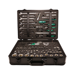 Conjunto de Ferramentas Profissionais de Chave de <span class=keywords><strong>Torque</strong></span> Elétrica Sem Fio LJJP 121PCS OEM em Aço Carbono de Alta Qualidade com Estojo Duro para Reparos Automotivos e Industriais - Product Image 1