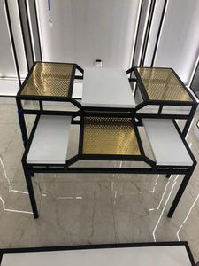 Chất lượng cao Cửa hàng quần áo Rack hiển thị tầng thường vụ hai lớp hiển thị quần áo Rack Rack hiển thị - Product Image 4