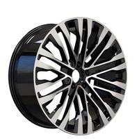 Rines de Repuesto de 20 Pulgadas de Acero Negro Brillante con Acabado Mecanizado Multirradio para Mercedes Clase S, Clase E, Clase C, GL/GLB/GLC/GLE/GLS GT