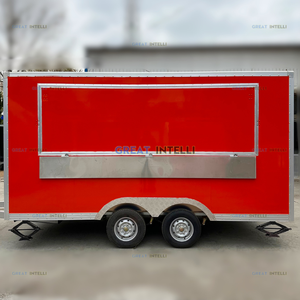 Remorque de cuisine électrique, chariot à café, chariot à hot-dogs, chariot à snacks, chariot à jus, restaurant mobile préfabriqué sur roues - Product Image 6