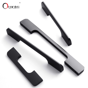 Poignée de tiroir de cuisine Oukali en aluminium moderne, accessoires de quincaillerie pour meubles, poignée de commode, vente directe d'usine - Product Image 4