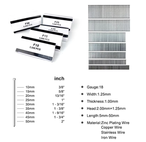 Clous pneumatiques argentés 8016 en promotion pour la décoration de meubles, agrafes de type T, clous T20 T50, agrafes de série 16Ga/18Ga pour palettes - Product Image 5