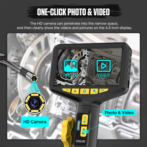 Autool Máy Quay Phim Ip67 Công Nghiệp Máy Dò Có Khớp Nối Hình Rắn Động Cơ Ô Tô Máy Quay Kiểm Tra Video Phạm Vi Kính Ngắm Cứng - Product Image 3