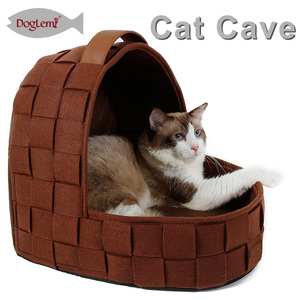 <span class=keywords><strong>De</strong></span> fieltro gato cama cómoda casa <span class=keywords><strong>cueva</strong></span> mascota suave portador - Product Image 1