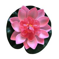 Fleur de lotus artificielle en soie de 10 cm pour la décoration de Thanksgiving, de la rentrée scolaire, de Noël et de Pâques - Taille personnalisée, vente en gros