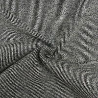 Tissu tricoté en polyester, coton et élasthanne 320 g/m² extensible pour pantalons de survêtement, sweats à capuche et ensembles de sport décontractés