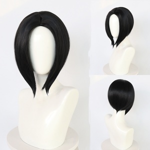 Vente en gros <span class=keywords><strong>NANA</strong></span> Cosplay 30cm Perruque courte droite noire Oosaki <span class=keywords><strong>Nana</strong></span> Perruque synthétique Anime cheveux résistants à la chaleur Cosplay - Product Image 1