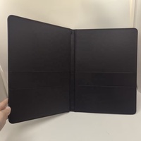 Carpeta Organizadora de Archivos A4 con Logotipo Personalizado en Relieve, Carpeta de Documentos de Cuero PU con 4 Bolsillos