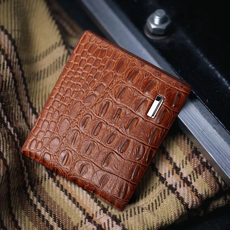 Luxury Alligator Skin Purses Genuine Crocodile Leather Wallet Own Logo Purses