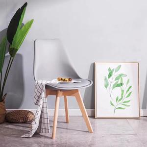 <span class=keywords><strong>Chaise</strong></span> de salle à manger en plastique de style <span class=keywords><strong>scandinave</strong></span> avec pieds en bois de hêtre <span class=keywords><strong>Chaise</strong></span> élégante et légère pour salle à manger, café ou bureau - Product Image 4