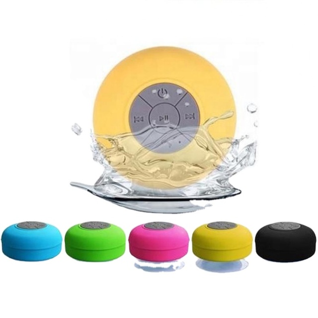 Factory High Quality Shower Wireless Bt Speaker Round Outdoor Floating Waterproof Wireless USB Mini Smart Speakers With Sucker