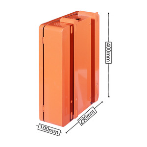 Custom Sheet Metal Chassis 400x290x100mm Rectangular Baking Paint Cold Rolled Steel Laser Cutting - Product Image 1
