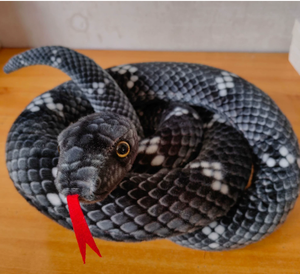 Hot Bán Tùy Chỉnh Biểu Tượng Rắn Đồ Chơi Siêu Mềm Sang Trọng Python Và Rắn Hổ Mang PP Bông Đầy Dễ Thương Thu Nhỏ Đồ Chơi - Product Image 2