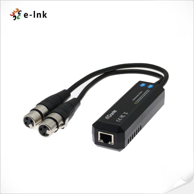 E-link Dante 2Ch Analog Input Dongle Converter