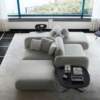 Designer moderne italien personnalisé tissu modulaire sectionnel canapé ensemble Villa maison salon hôtel appartement combinaison canapé