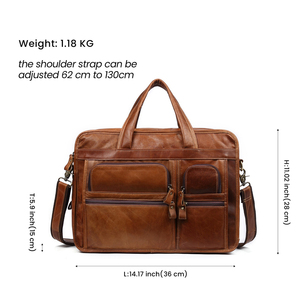 Nuevo Maletín <span class=keywords><strong>de</strong></span> negocios Vintage informal <span class=keywords><strong>para</strong></span> <span class=keywords><strong>hombre</strong></span>, bolso <span class=keywords><strong>de</strong></span> cuero genuino <span class=keywords><strong>de</strong></span> 15,6 ", bolso <span class=keywords><strong>para</strong></span> ordenador portátil <span class=keywords><strong>para</strong></span> <span class=keywords><strong>hombre</strong></span> - Product Image 6