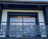 Reilbu Luxe Panneau en aluminium découpé au laser à installer avec des poteaux Balustrades et rampes d'escalier