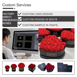 Lovebay Rosas Naturales Reales de Larga Duración, Inmortales, Eternas, Conservadas en Campana de Cristal para Regalo de San Valentín - Product Image 4