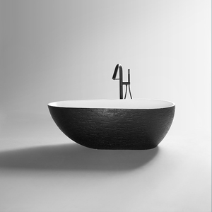 <span class=keywords><strong>Baignoire</strong></span> de luxe blanche en pierre artificielle, impression autoportante, pour adultes, pliante, en marbre, une pièce - Product Image 2