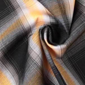 Tela a cuadros de tartán de algodón 100% con tinte de hilo personalizado Falda larga a cuadros y pantalones de traje para hombre/<span class=keywords><strong>mujer</strong></span> tela de vestir al por mayor - Product Image 4