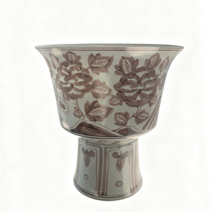 Truyền Thống Trung Quốc Chân Cao Cổ Điển Mộc Mạc Gốm Nồi Underglaze Gốm Màu Đỏ Trồng Cho Ngoài Trời Patio Và Ban Công Trang Trí Nội Thất - Product Image 5