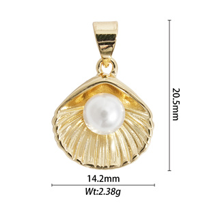 Ocean Series Pendant Jewelry Copper Alloy Seashell Conch Starfish Butterfly Themed Charms For DIY Necklace Bracelet Unisex - Product Image 3