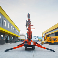 Grue araignée sur chenilles de 5 tonnes, 17 m, pour travaux de construction