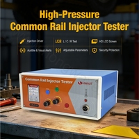 Hwaut - Probador de Inyectores Common Rail de Alta Presión CR-C V3, Herramienta de Diagnóstico AHE con Medición de Resistencia/Capacitancia, AC110-240V