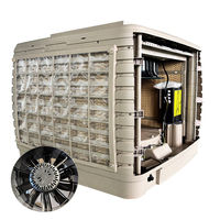 Refroidisseur d'air évaporatif industriel à moteur DC, certifié CE, robuste, pour entrepôt
