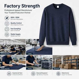 Sudaderas Personalizadas para Hombre, Gruesas, de 420 g, con Cuello Redondo, de Forro Polar, Poliéster y Elastano, Sudadera Elástica, Lisa, para Marca Privada, OEM - Product Image 6
