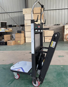 Carrito escalador de escaleras de fábrica, carro eléctrico automático para subir escaleras, transporte plegable con orugas, <span class=keywords><strong>escalera</strong></span> para vehículos de escalada de carga - Product Image 1