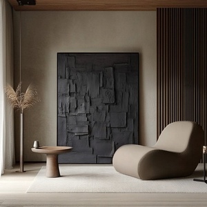 Pintura al Óleo Abstracta Pintada a Mano por un Artista, Arte de Pared en Lienzo para Sala de Estar Moderna, Decoración Minimalista para Hoteles - Product Image 3