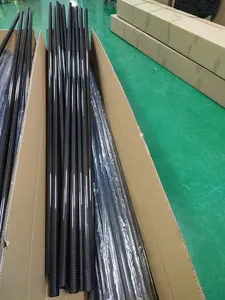 Tubo de fibra de carbono de 2m de largo OD19mm 20mm 22mm 24mm 23mm 28mm 25mm 30mm 32mm 34mm - Product Image 2