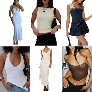 Vestidos de Verano para Mujer, Sin Mangas, Ajustados, Midi, Maxi, con Volantes, Cuello en V, Tirantes Finos, para Fiesta o Uso Casual - Product Image 5