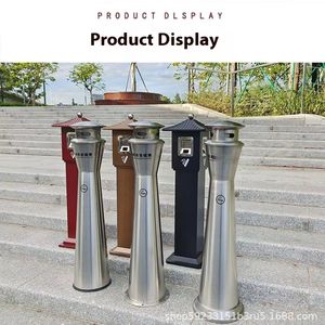 صندوق غبار مربع قائم من الفولاذ المقاوم للصدأ بتصميم مقاوم للصدأ بدون غطاء للاستخدام في المكاتب والأماكن المغلقة - Product Image 5