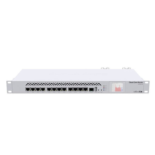 Cloud Core Router 12xGigabit Ethernet 2.4G/5G Wi-Fi Firewall VoIP QoS CCR1016-12G